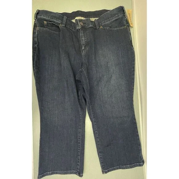 Duluth Women's Plus Daily Denim Capris Cropped Jeans Size 18W Cotton Blend - Picture 14 of 14